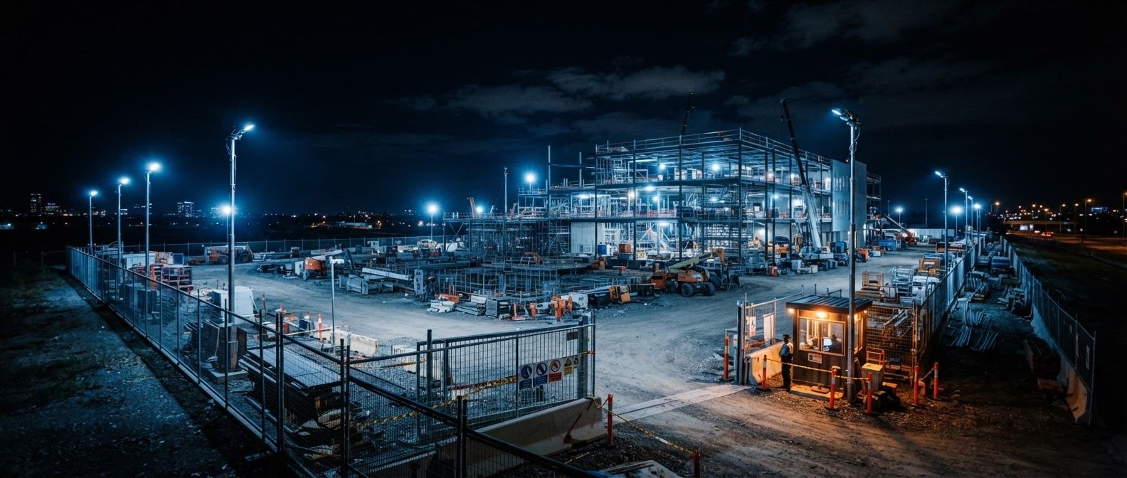 Construction site security monitoring in the Greater Toronto Area